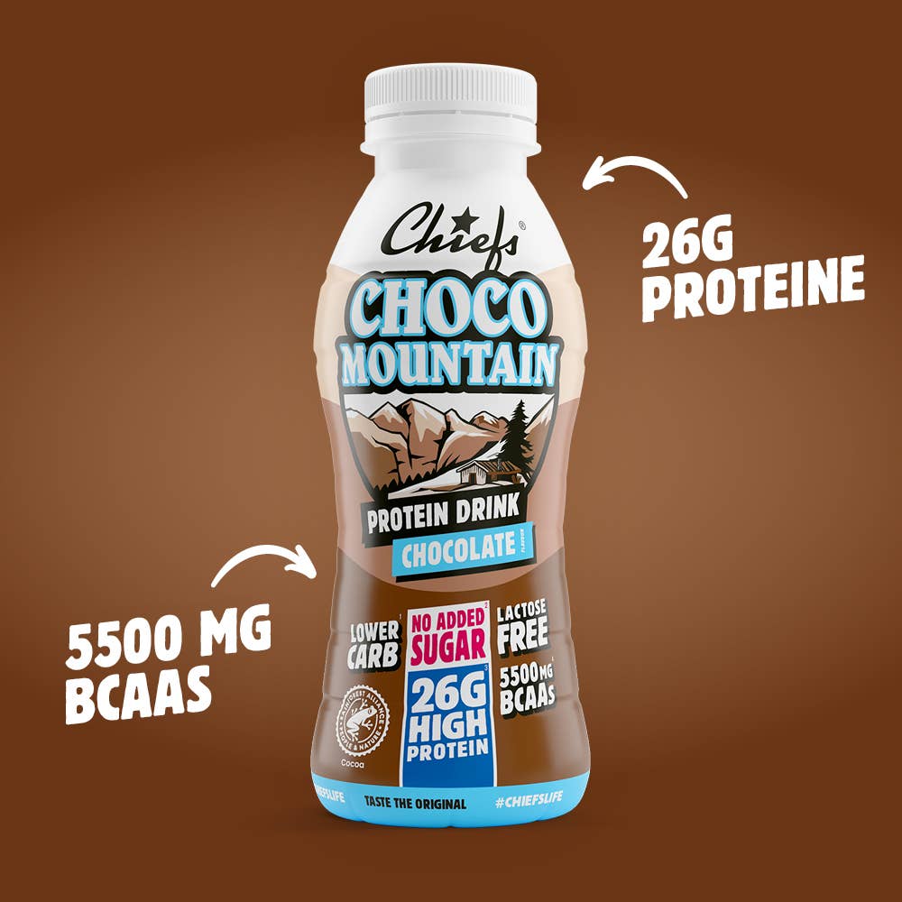 Chiefs - Wholesale Sports/Energy Drink - Chiefs Milk Protein Drink Choco Mountain 330ml1