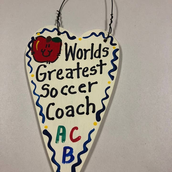 Soccer Coach Teacher Gifts 3039 Worlds Greatest Soccer Coach for wholesale by Nannie and B's Crafts