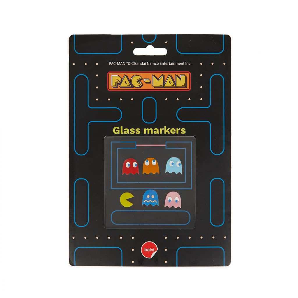 Balvi - Wholesale Wine/Cocktail Glass Markers - Pac-Man x6 cup holder, silicone2