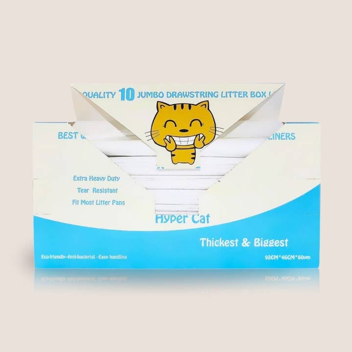 Pet N Pet Jumbo Cat Litter Box Liners – 10 Count, Drawstring for wholesale by Pet N Pet