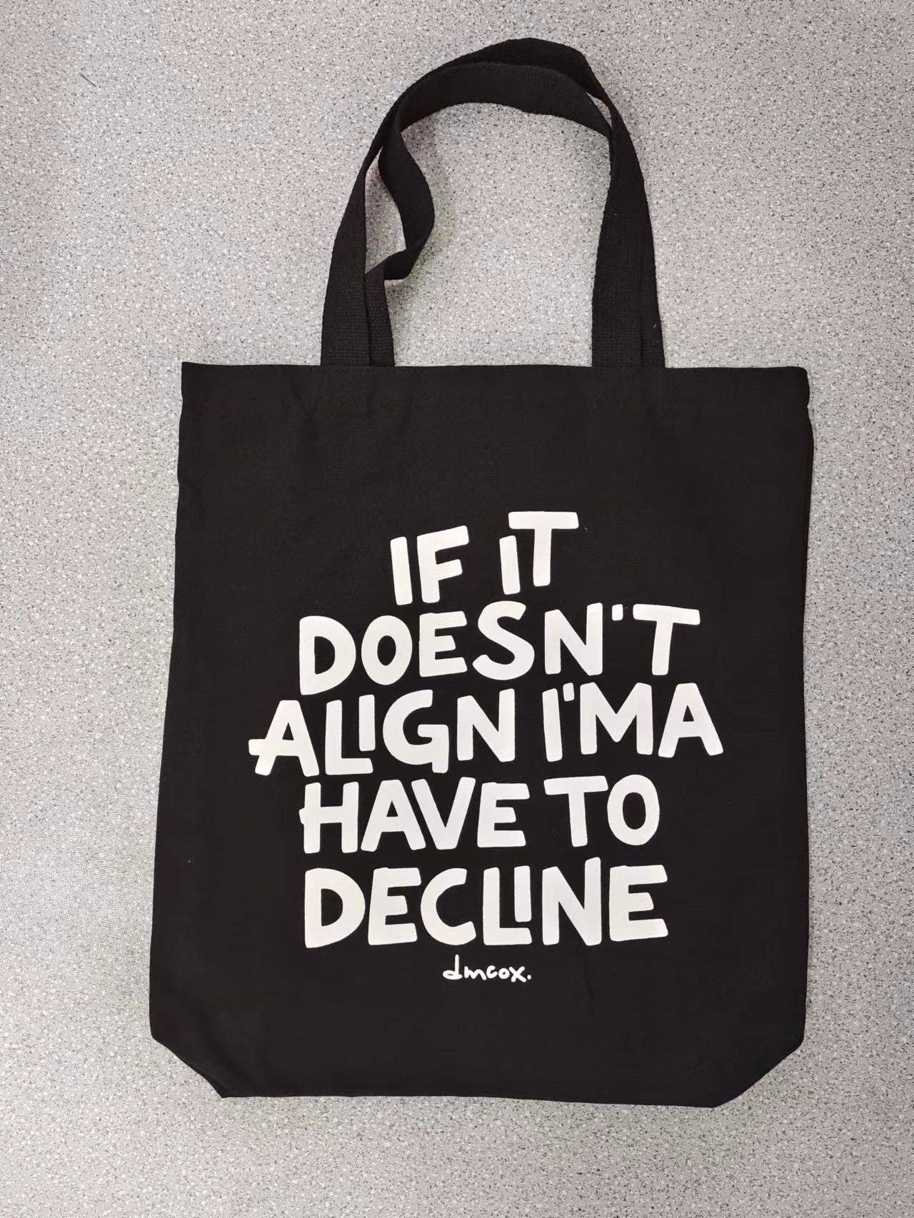 Zuri & Dre - Wholesale Tote Bag - Unisex - "doesn't align" tote bag4