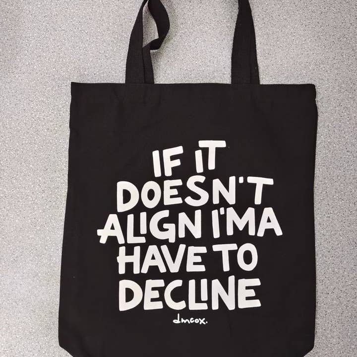 Zuri & Dre - Wholesale Tote Bag - Unisex - "doesn't align" tote bag4