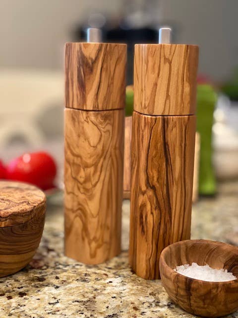 Natural OliveWood - Wholesale Pepper Mill - Olive Wood Pepper Mill2