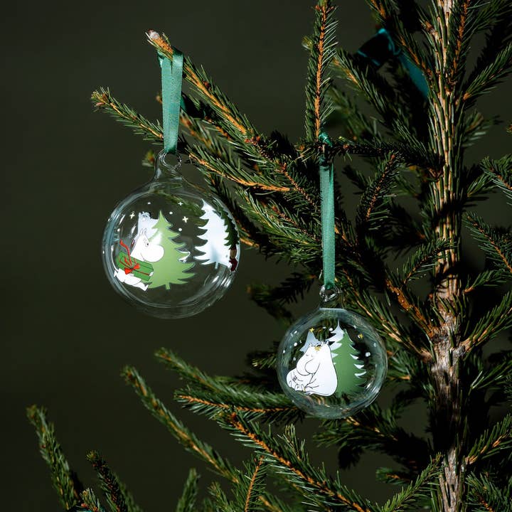 Treacle George (Muurla) – wholesale Ornament – MOOMIN | Christmas | Glass Bauble | Spruce | ⌀ 7 cm6