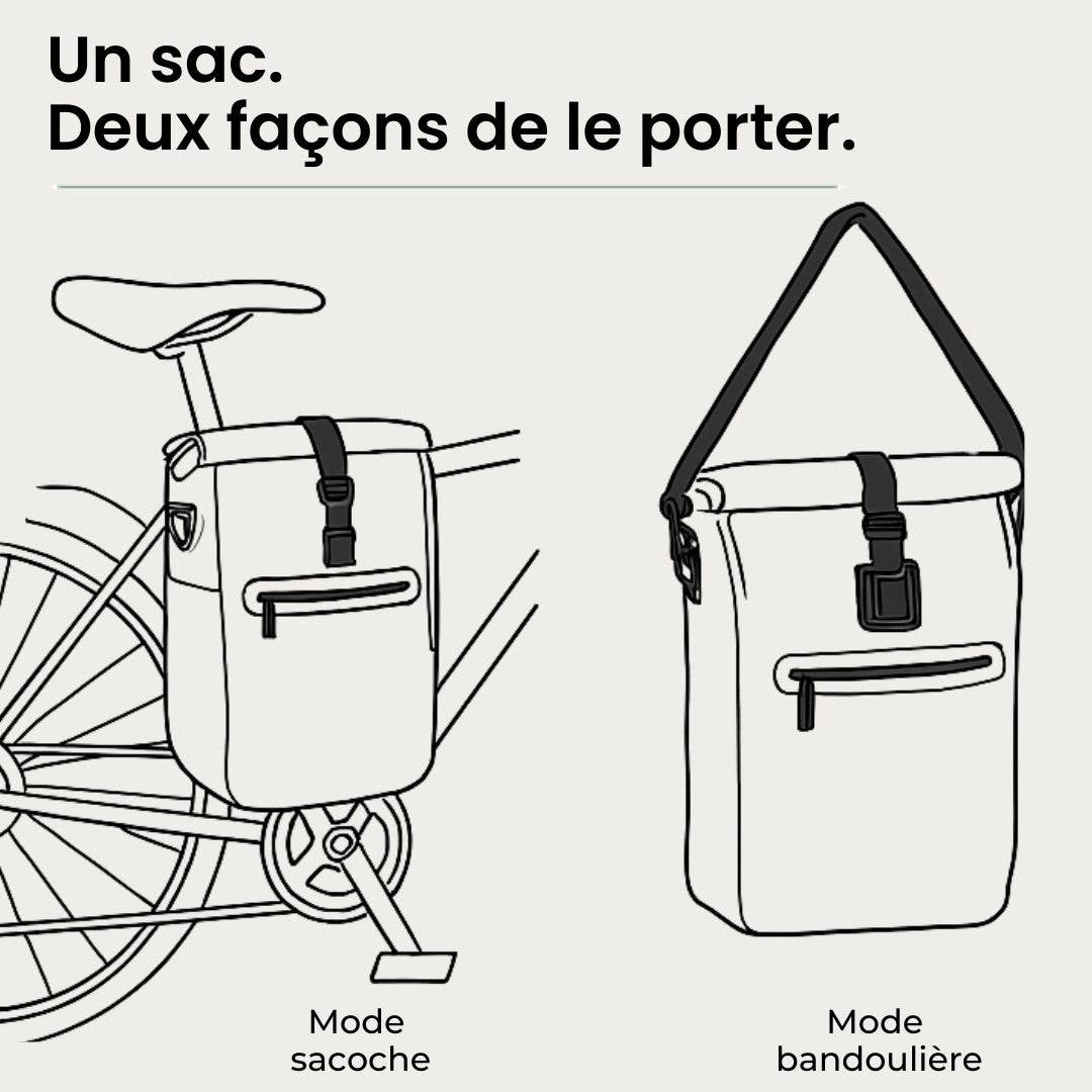 BADAWIN - Wholesale Biking Accessories - Hind Blue 25/30L 2in1 Luggage Bike Bag 11