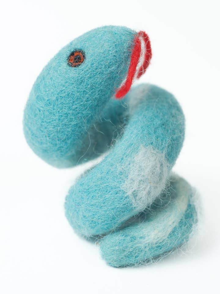 Blå Orm Fingerdocka för wholesale av Silk Road Bazaar