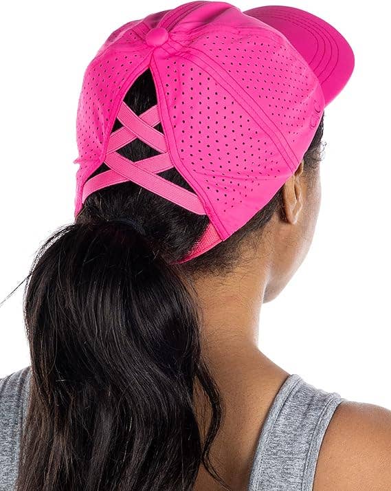 Funky Junque – wholesale Ponytail cap – Women’s – Criss Cross Laser Cut Cap2