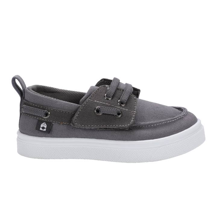 Jesse Boys Hook & Loop Boat Shoe for wholesale by Oomphies