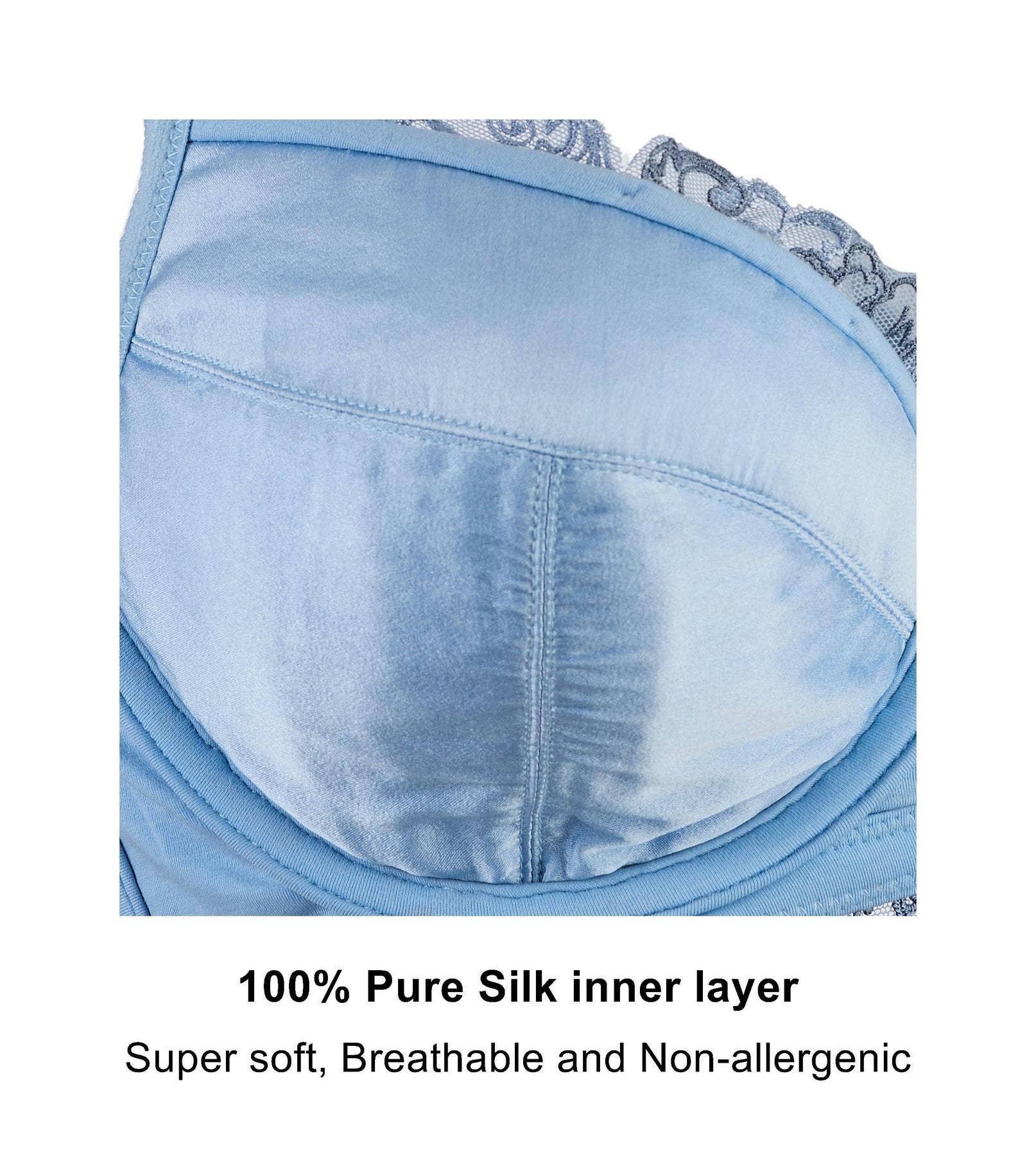 JulieMay Lingerie - Wholesale Bra - Women's - Ashley Embroidery Cotton & Silk Supportive Bra2