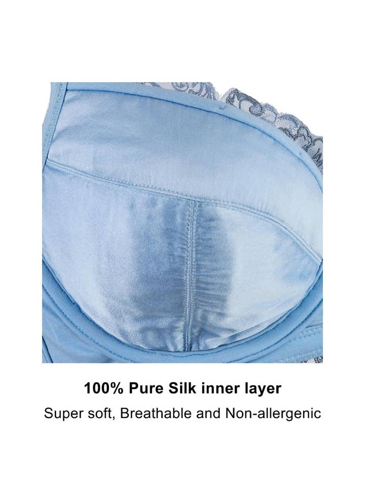 JulieMay Lingerie - Wholesale Bra - Women's - Ashley Embroidery Cotton & Silk Supportive Bra2