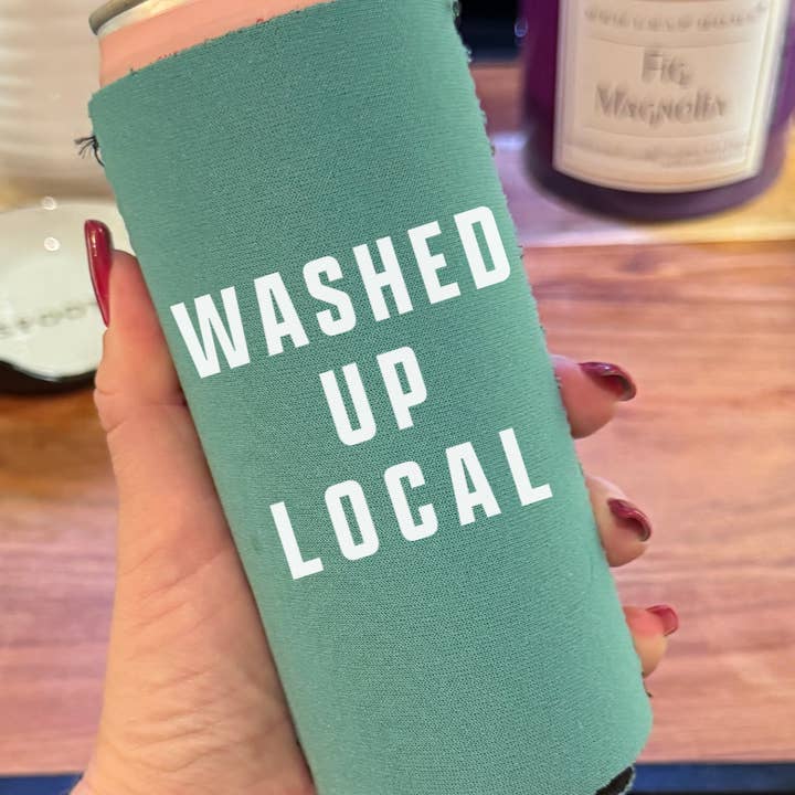Clover + Cotton Co - Wholesale Drink Huggers & Koozies - Washed Up Local Drink Hugger2