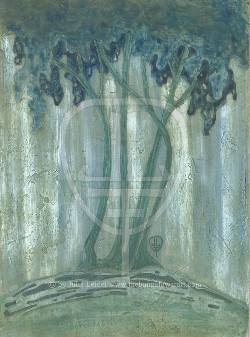 The Bungalow Craft - Wholesale Art Print - Newcomb Trees1