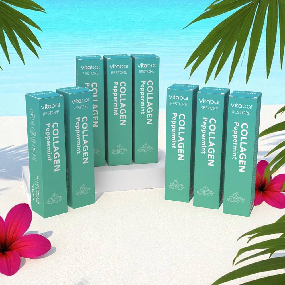 VitaBar - Wholesale Oral Supplement/Vitamin - RESTORE - Collagen - Peppermint Flavor 10-PACK2