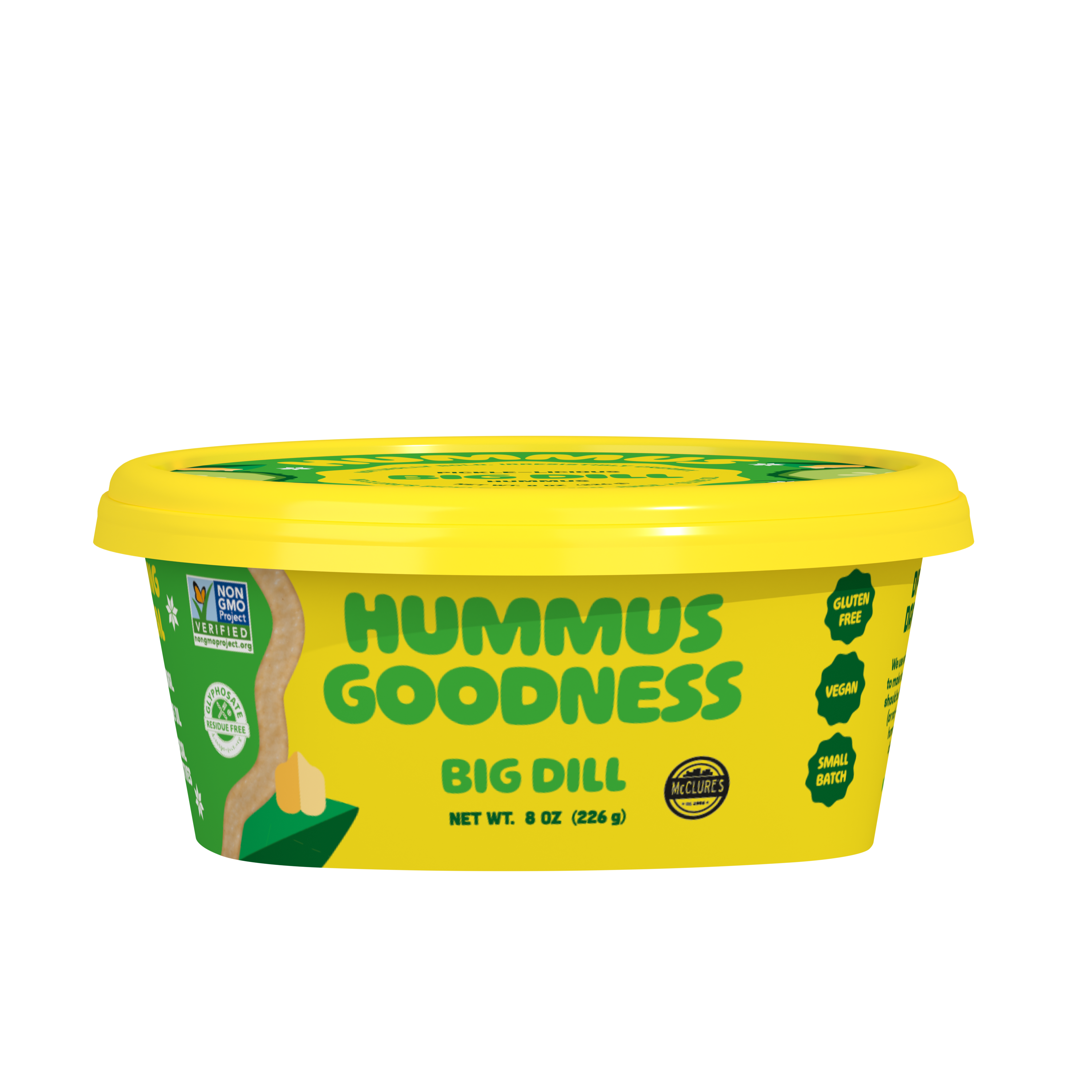 Hummus Goodness - Wholesale Dip - BIG DILL HUMMUS 1