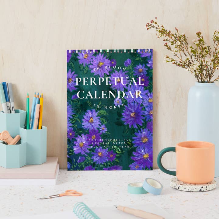 Eeuwigdurende kalender, Verjaardagskalender, Muurkalender voor wholesale door WLDFLWR Studio