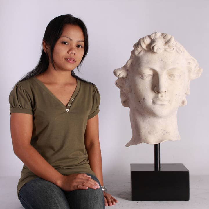 LM Treasures - Wholesale Sculpture - Stone David Head Life Size Statue1