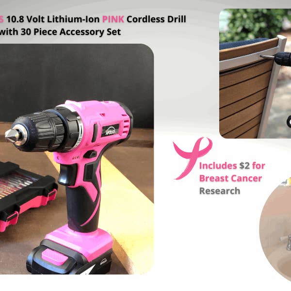 Apollo Tools - Wholesale Small/Handheld Appliance - 10.8 Volt Lithium-Ion Cordless Drill with 30 Piece Accessory13