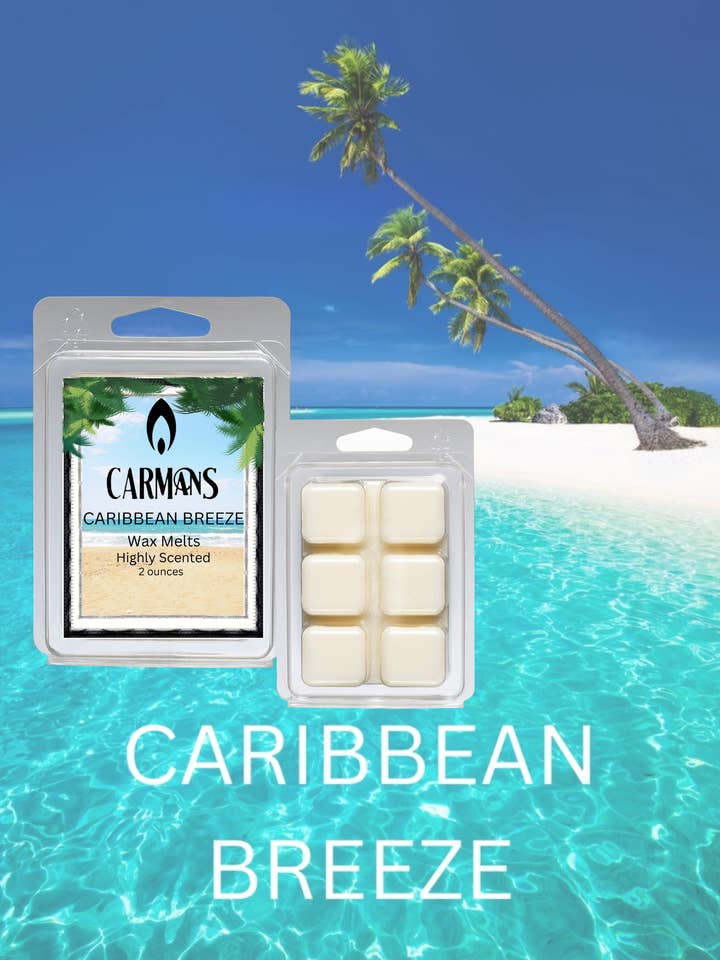 Soy Wax Melts - Caribbean Breeze for wholesale by Carmans Candles
