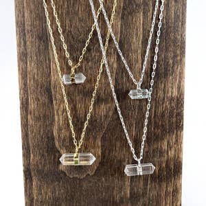 Wholesale Gemstone or Crystal Holder Necklace. complete with stones. for  your store - Faire