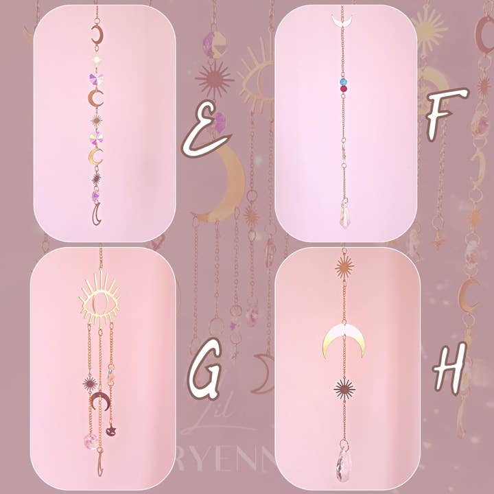 LilAryenne | Jewelry & Suncatchers - Wholesale Suncatcher - Prism Suncatcher - Colorful Moon Designs