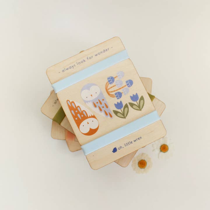 oh, little wren - Wholesale DIY Craft Kit - Kids - Little Nature Press - Mini Wooden Flower Press - Owl Design6