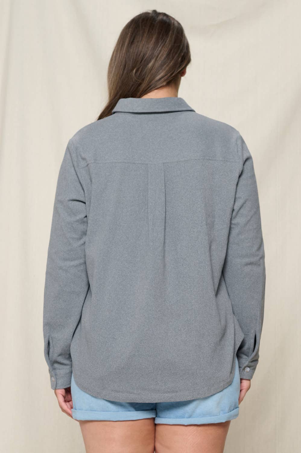 Doe and Rae - Vente Chemise à col boutonné – femme - CHEMISE BOUTONNÉE BROSSÉE - 10452JPL15