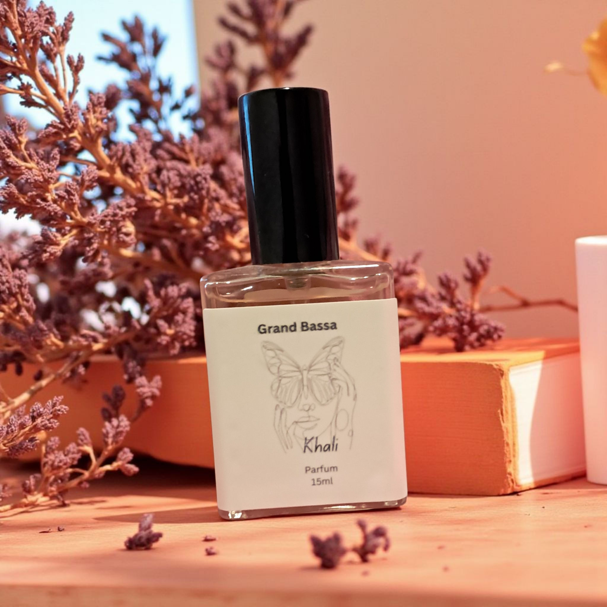 Grand Bassa Candle Co. - Wholesale Perfume/Eau de Toilette - Khali- caramel, white musk, honey Perfume Spray1