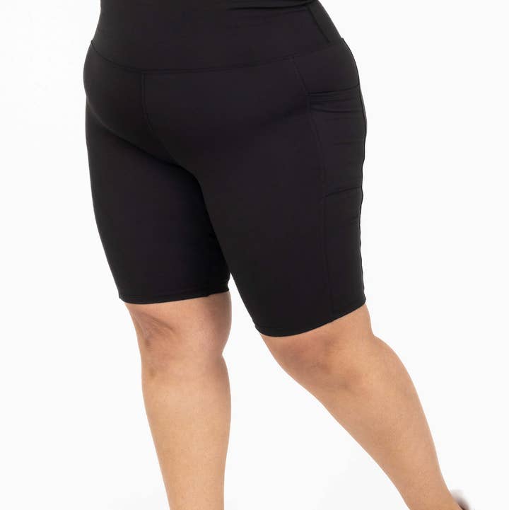 Superfit Hero - Wholesale Athletic Shorts - Women's - Pocket Bike Shorts 11 inch - Black0