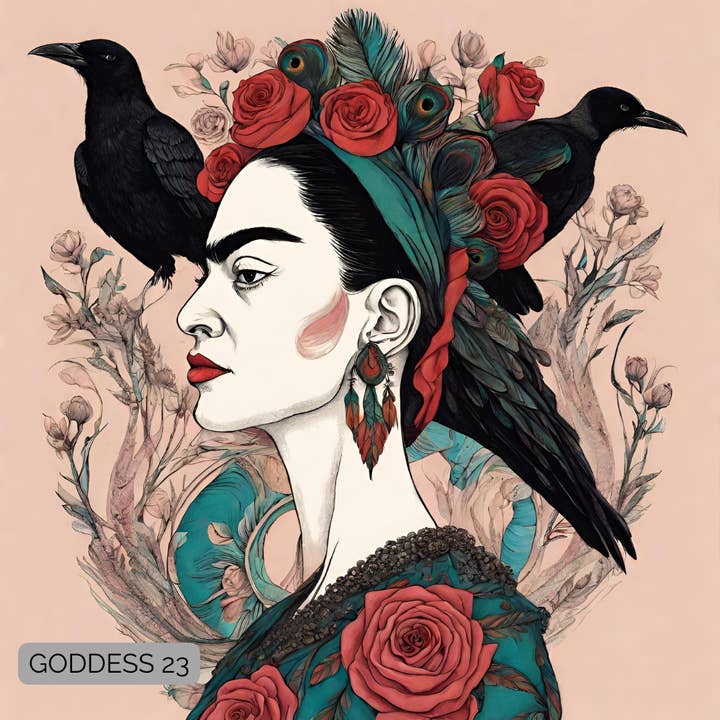 Impression artistique Frida et Feathers #12 pour la vente par Find Your Magic