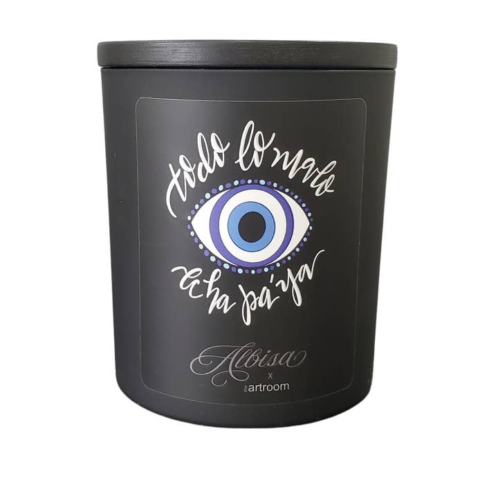 "Todo Lo Malo Echa Pa Ya" Candle for wholesale by Albisa Candles