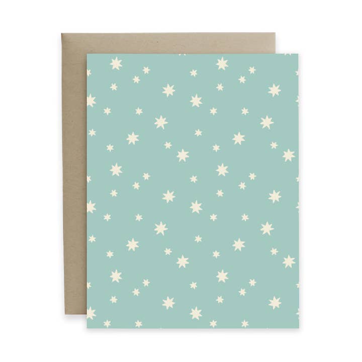 Holiday Stars Card for wholesale by Hideaway House Studio