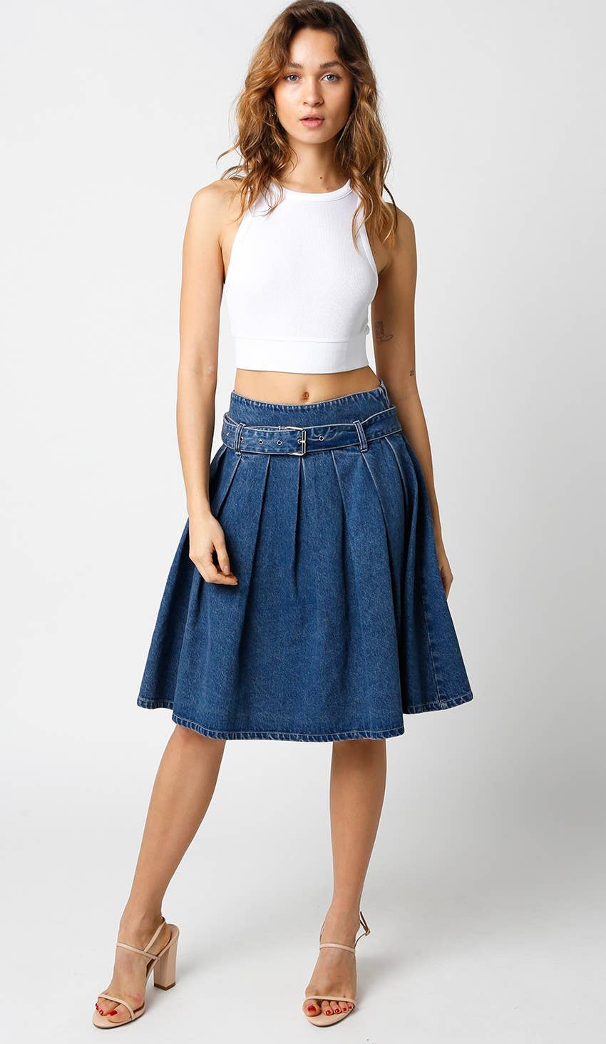 Ingrid Denim Skirt for wholesale on Faire3
