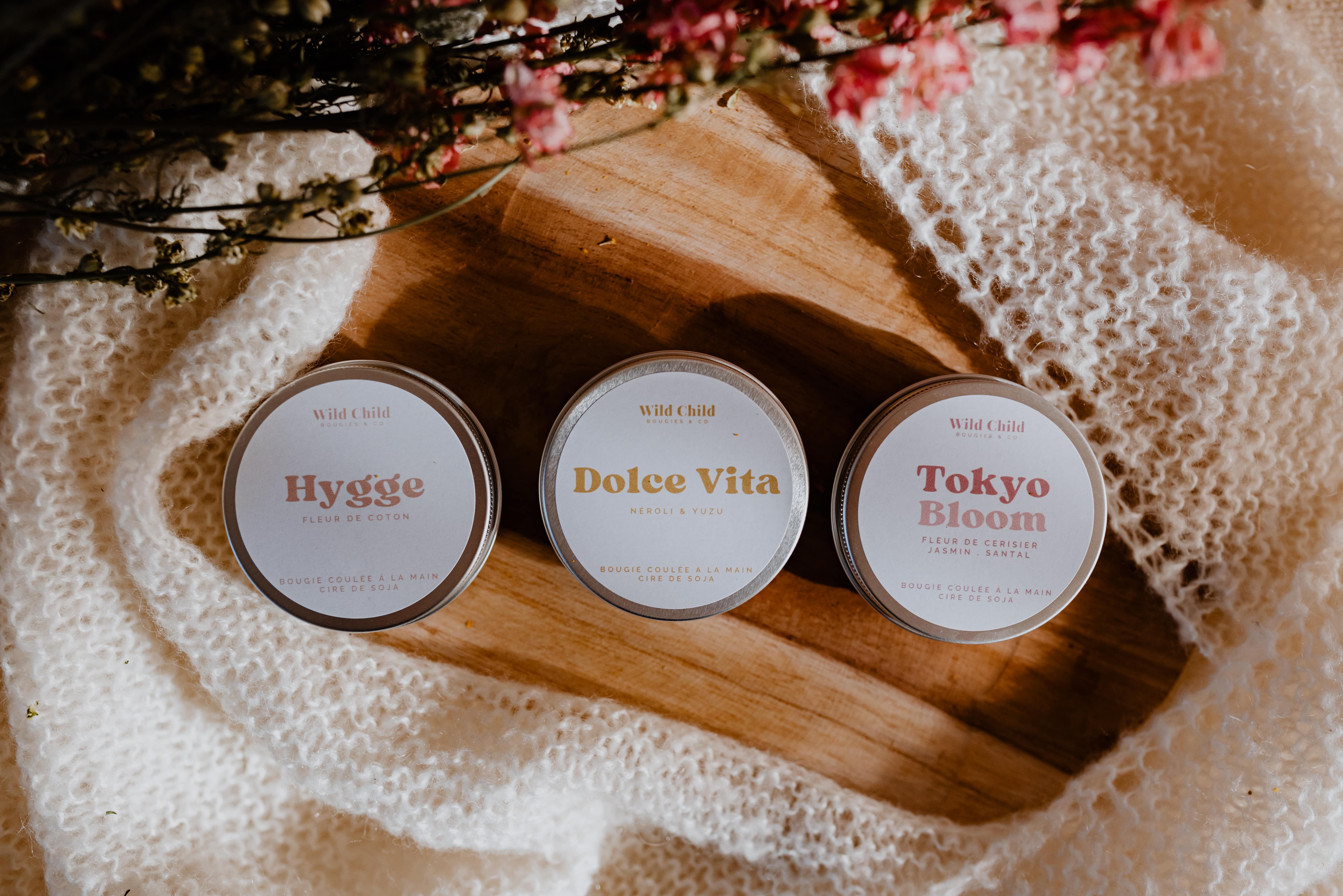 WILD CHILD Bougies & Co - Wholesale Travel Candles - CHERRY BLOSSOM mini candle1