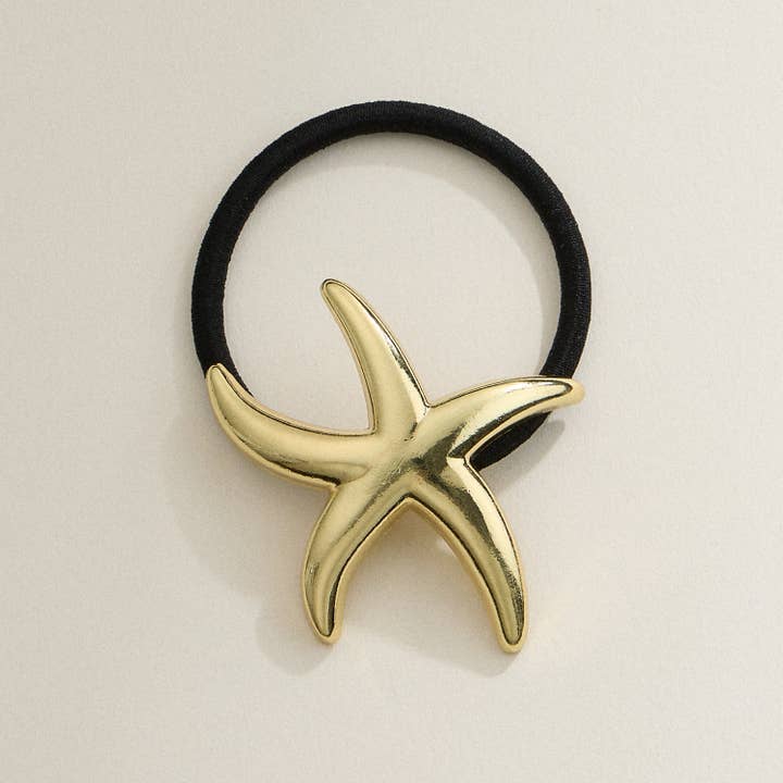 Lilla Haven - Wholesale Hair Tie - Metallic Starfish Hair Tie