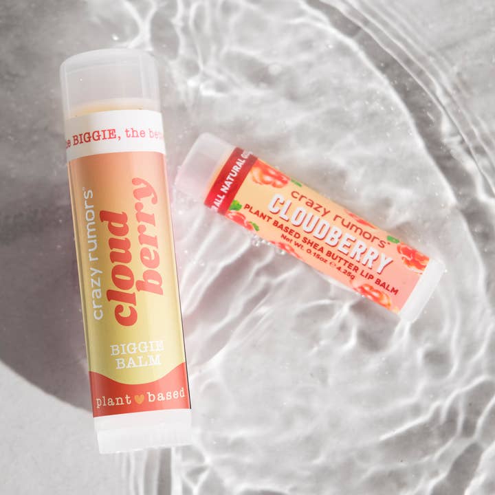 100% natürlich, veganer BIGGIE Moltebeeren-Lippenbalsam für den Großhandel von Crazy Rumors