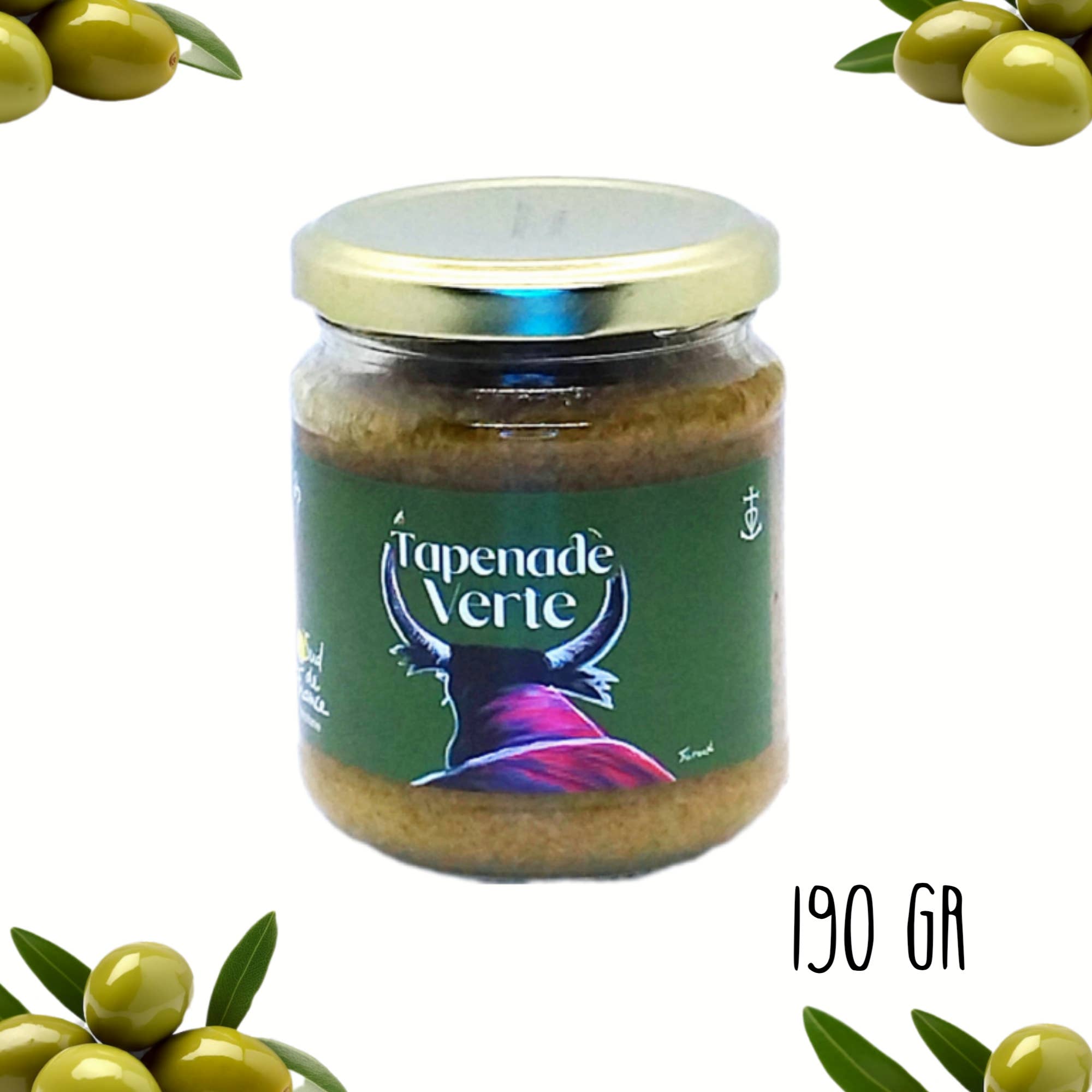Atelier du Sel Camargue - Wholesale Tapenade - Green Olive Tapenade - 190 g