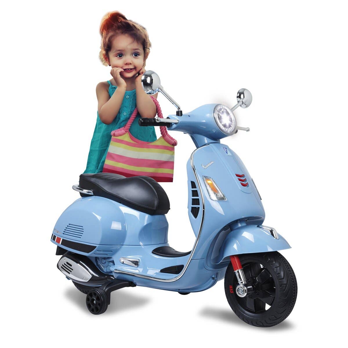 mhw24 - Wholesale Bike/Scooter - Kids - Ride-on Vespa GTS 125 blue 12V0
