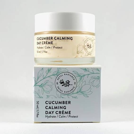 Cucumber Calming Day Crème for wholesale by Petal Radiance Skincare LLC
