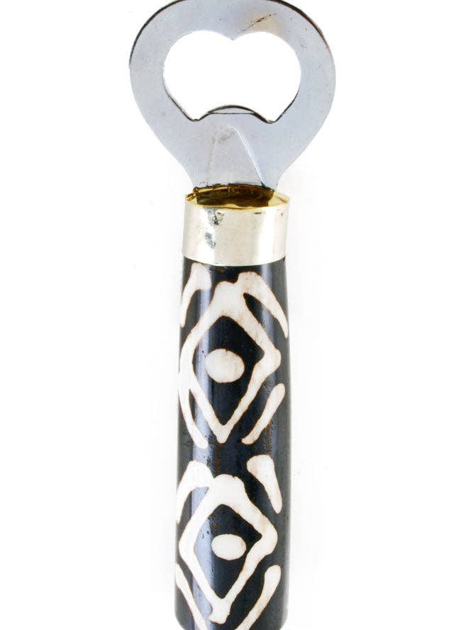 Batik Bone Bottle Opener for wholesale by Swahili | AFRICAN MODERN