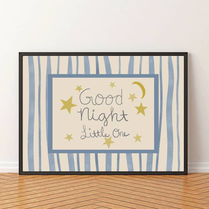Good Night Little One Art Print – Whimsical Nursery Art for wholesale by Sweet Sketches