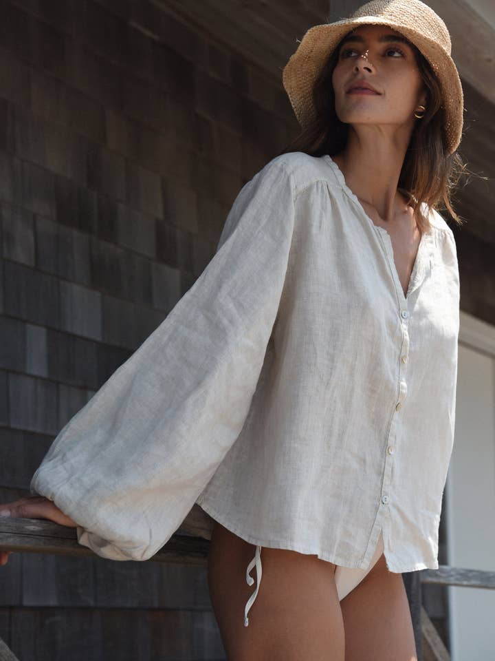 The Lily Blouse // Moon for wholesale by Beachwood The Label