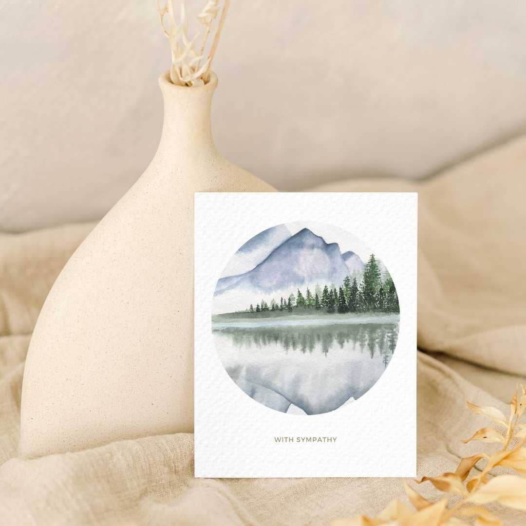 Paper Kuts - Wholesale Sympathy Card - "With Sympathy" Sympathy Card, Includes Kraft Envelope5