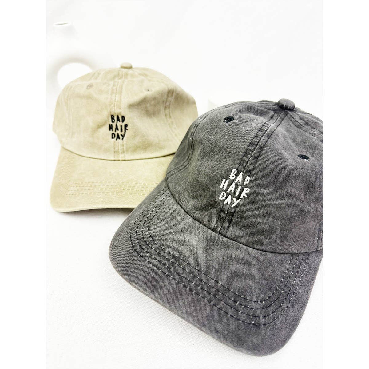 Love and Repeat - Wholesale Baseball Cap - Unisex - Bad Hair Day Embroidered Washed Baseball Cap8