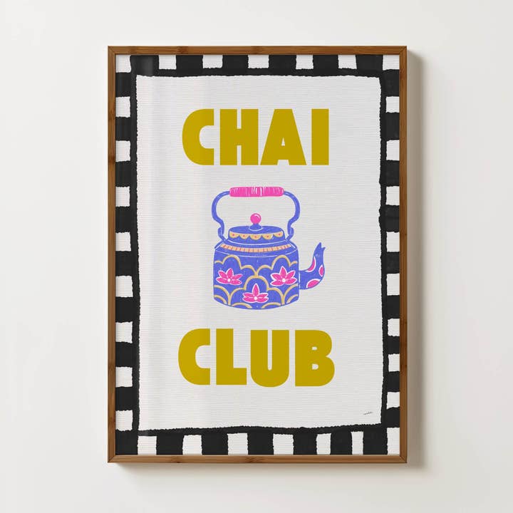 CHAI CLUB PRINT for wholesale by Wordotco