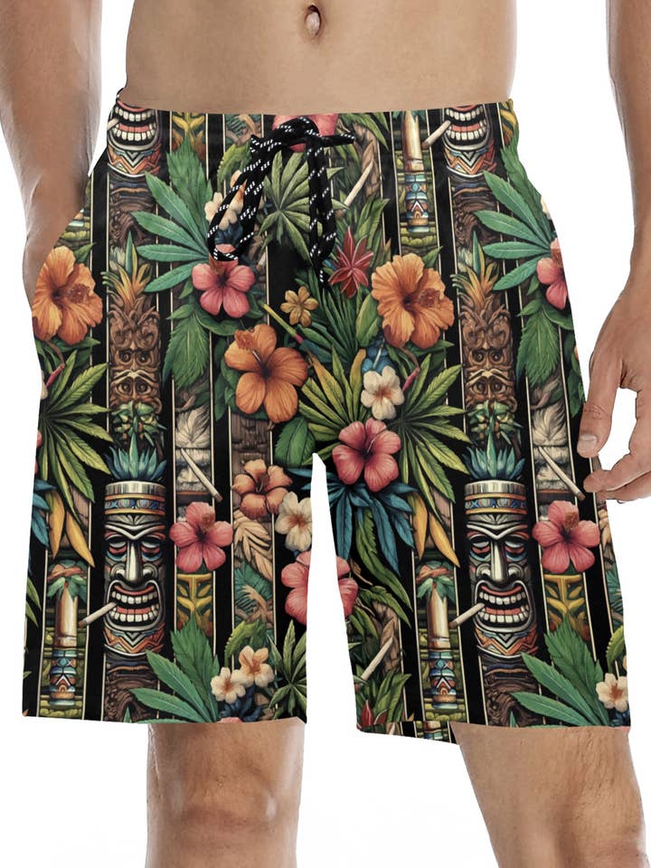 Badeshorts Mode Shorts: Tokin Tiki for engroshandel hos Just Get High™