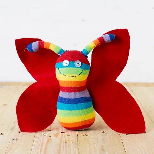 Sock Creatures - Wholesale DIY Craft Kit - Kids - Sock Butterfly Craft Kit1
