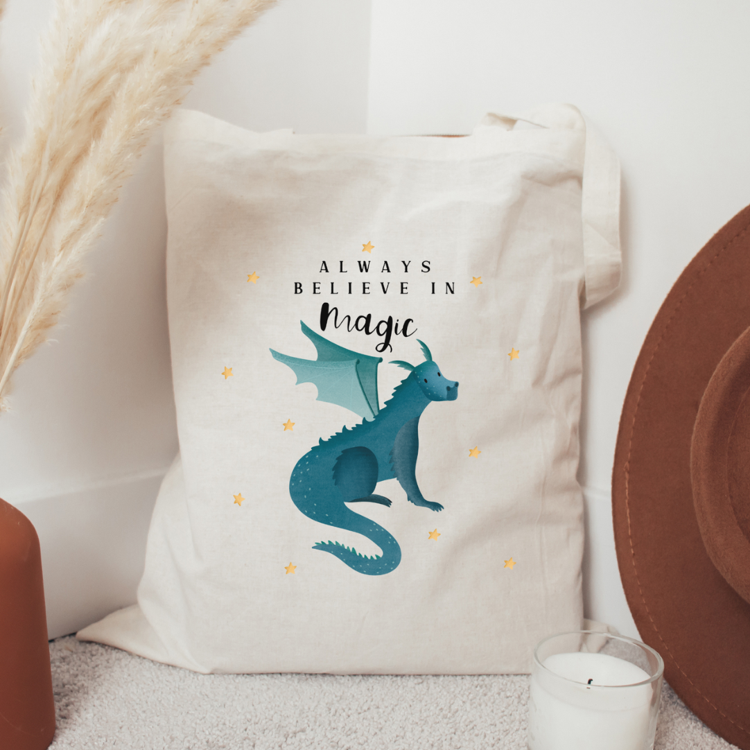 Tilda&Theo - Wholesale Tote Bag - Women's - Dragon Tote Bag - Fantasy Shopping Bag4