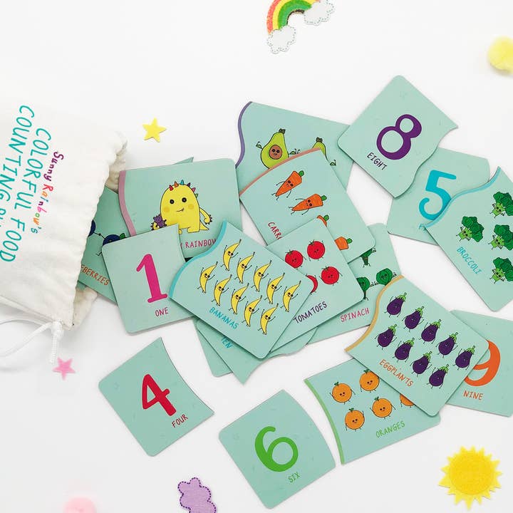 Happy Rainbow Books – wholesale Pussel - Barn – Räkna pussel färgglad mat