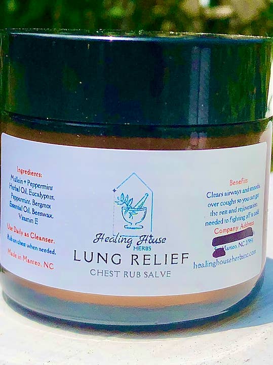 Lung Relief Chest Rub Salve for wholesale by Healing House Herbs
