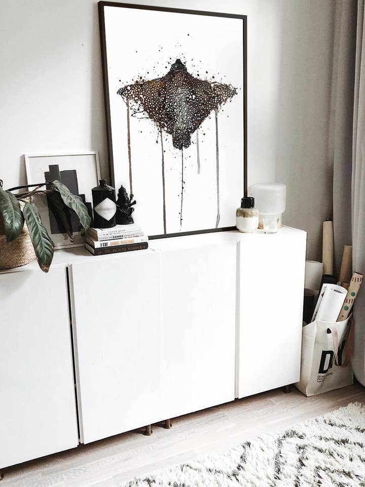 Stampa artistica da parete con creature marine «Stingray» per la vendita all'ingrosso da parte di We Love Prints